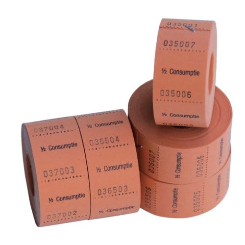 Consumptiebon Combicraft 1/2 Consumptie 500 Stuks Oranje