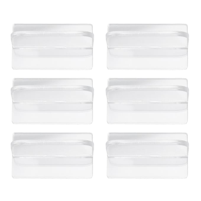 6 stuks Aquarium Deksel Handvat Veilige Grip Duurzaam Acryl Aquarium Deksel Trekhandvat voor Thuis white