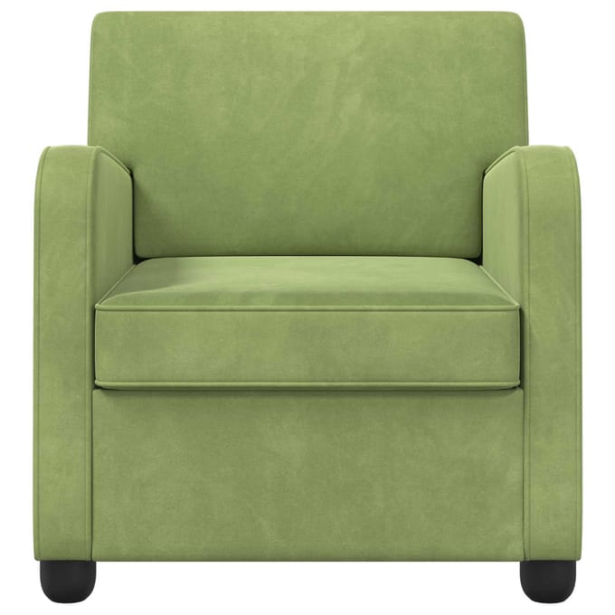 vidaXL - Fauteuil - Lichtgroen - fluweel