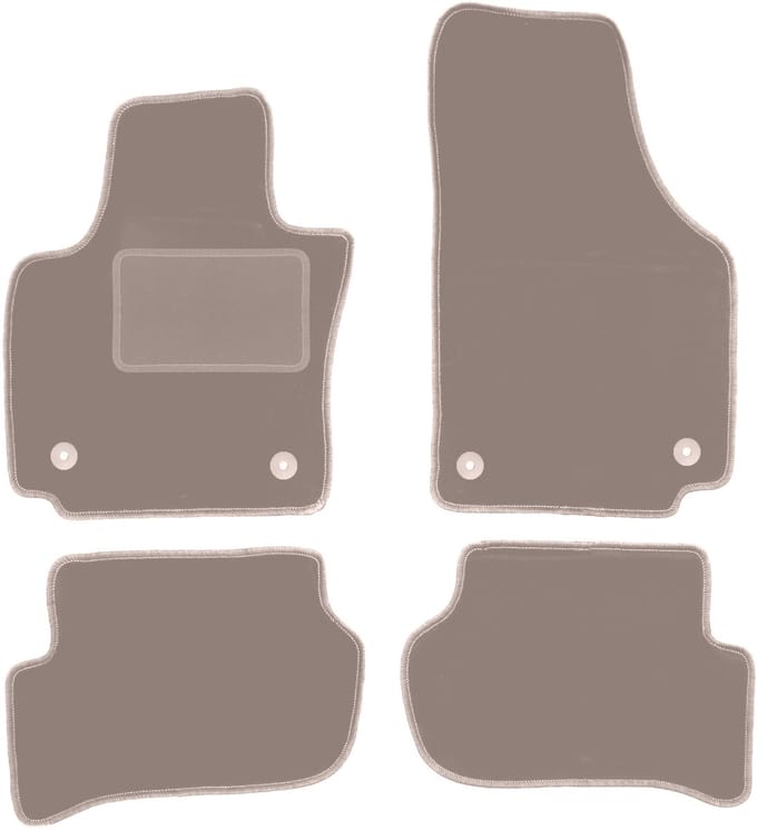 Beige veloursmatten voor: Seat Toledo III minivan (2004-2012)
