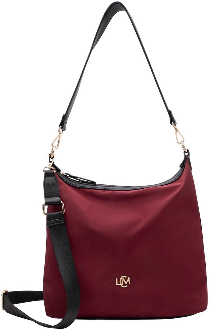 L.CREDI schoudertas Phelina Shoulder Bag Wine wijnrood
