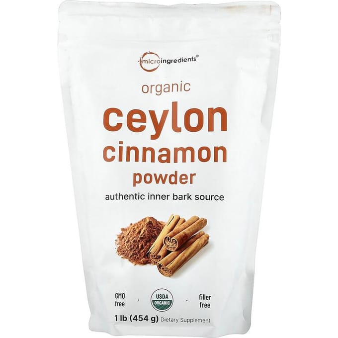 Biologisch Ceylon Kaneelpoeder, 1 lb (454 gr)