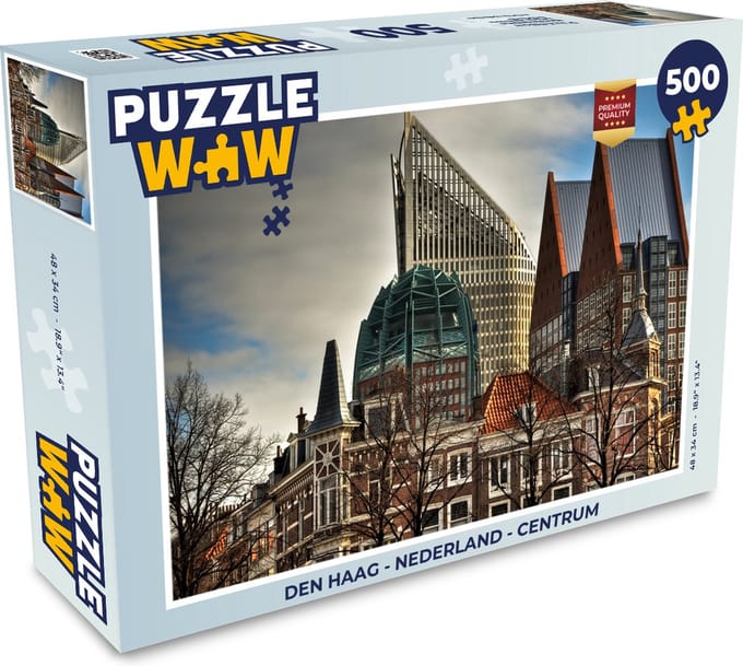 Puzzel Den Haag - Nederland - Centrum - Legpuzzel - Puzzel 500 stukjes