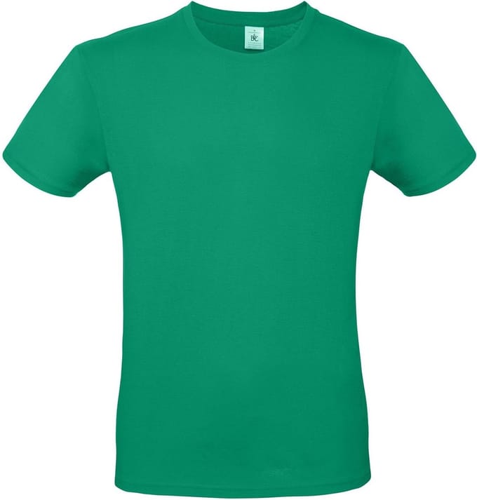 B&C Basic T-shirt - groen - ronde hals - heren - katoen - 145 grams S