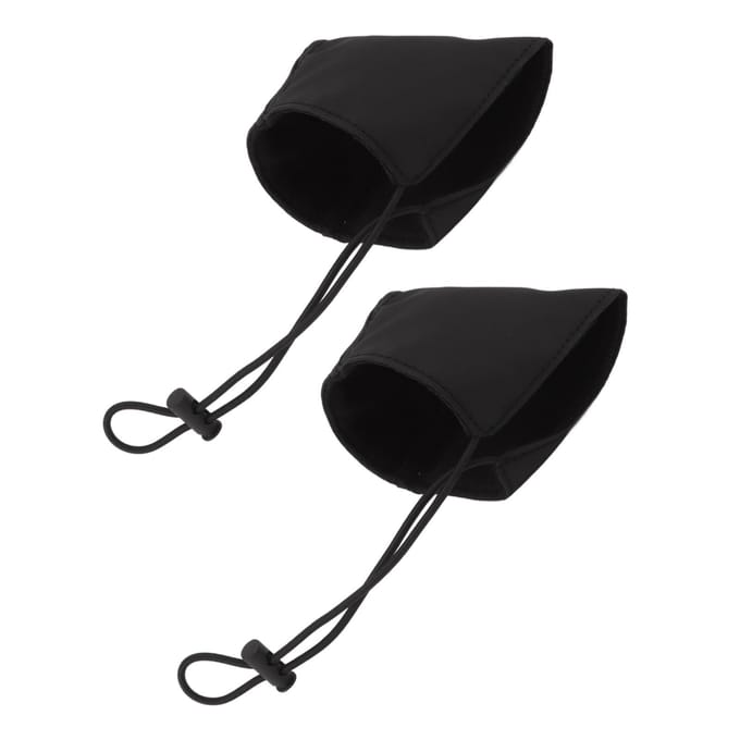 2 stuks Hielbeschermers voor Rijschoenen Slijtvaste Beschermhoezen voor Rijschoenen Pads voor Hielbescherming black