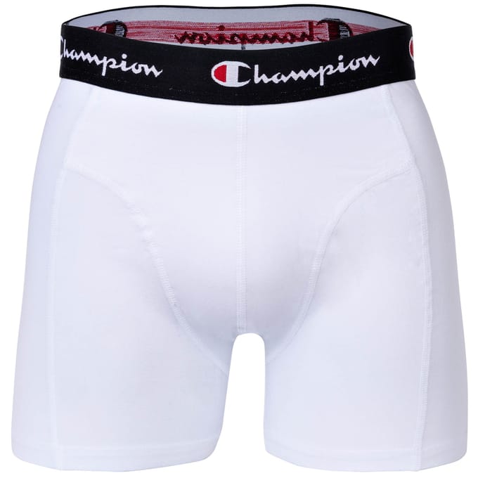 CHAMPION Set van 2 heren boxers (Wit/zwart, XL)