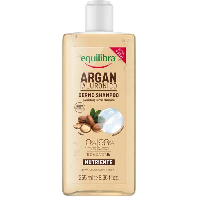 Equilibra Argan Shampoing Dermo Nourrissant Pour Cheveux 265Ml