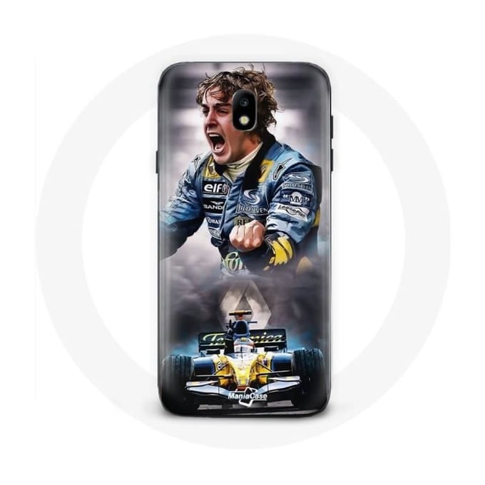 Case voor Samsung Galaxy j7 2017 Formule 1 Fernando Alonso F1-coureur