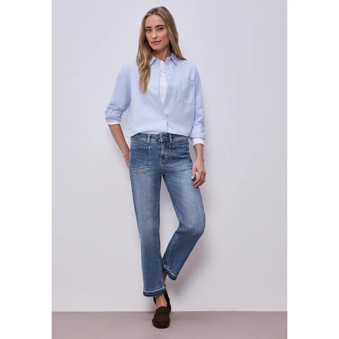 Jeans met zoomdetail