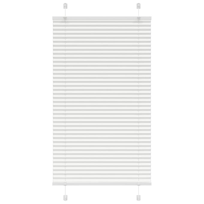 vidaXL - Plissé - rolgordijn - 75x100 - cm - stofbreedte - 74,4 - cm - polyester - wit