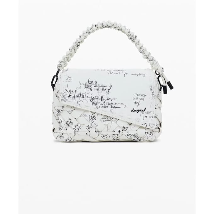 Desigual schoudertas Indio Phuket Mini Hand Bag Beige Crude crème