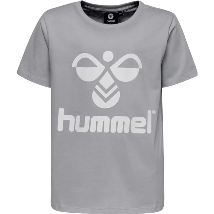 Hummel kindert-shirt Tres S/S grijs gemêleerd