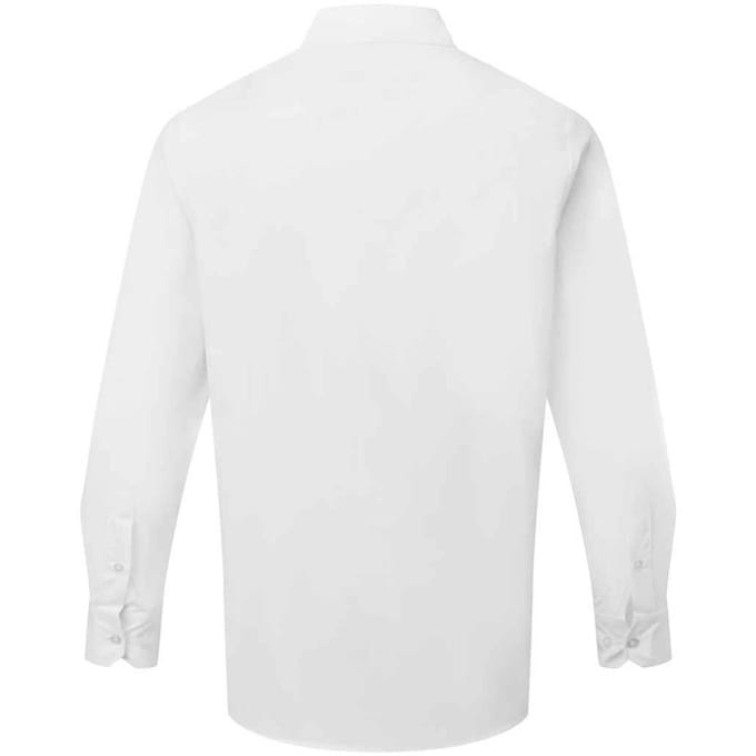 Premier Recyclight poplin overhemd met lange mouwen voor heren (Wit)