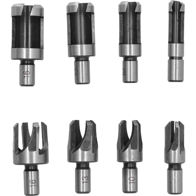 8 Stuks Houtplug Boor Bit Snijder Koolstofstaal Industrieel Vat Klauw Type Duurzame Houtsnijder voor
