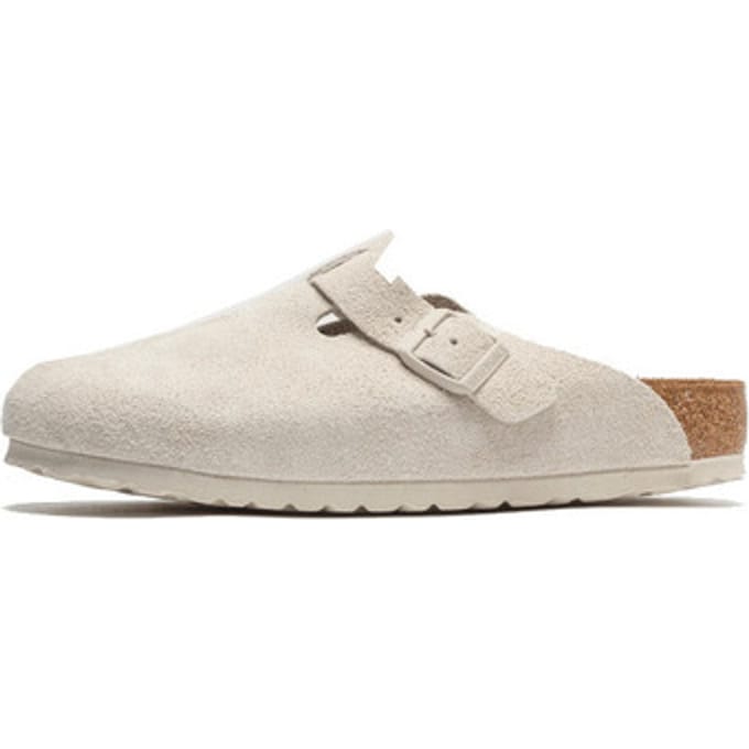 Slippers BIRKENSTOCK Boston Suede Antique White