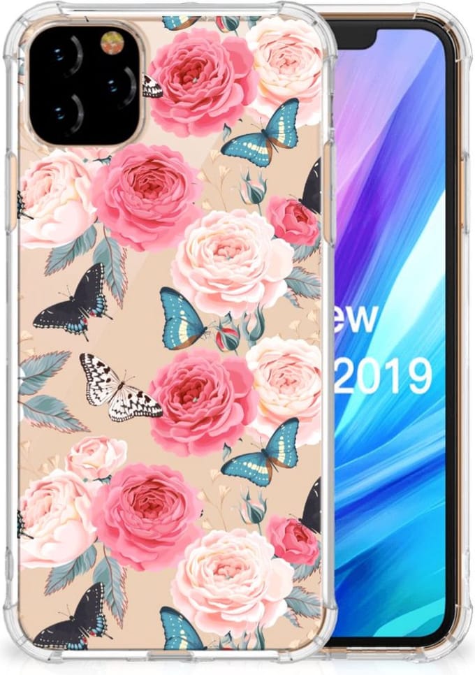 Apple iPhone 11 Pro Max Case Butterfly Roses