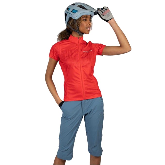 Endura Dames Hummvee Lite Fietsshorts 3/4 (Blauw Staal)