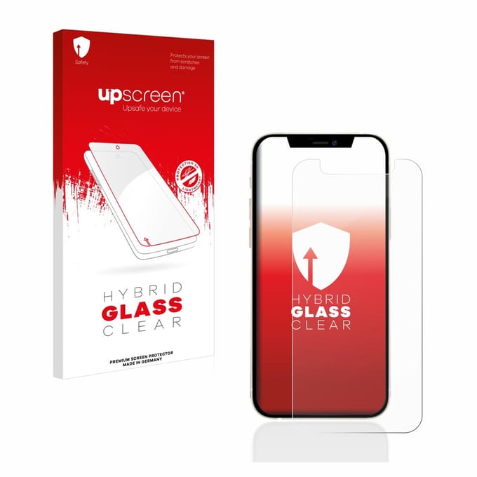 upscreen - Screenprotector voor Apple iPhone 12 mini - Folie Beschermfolie Beschermglas transparant