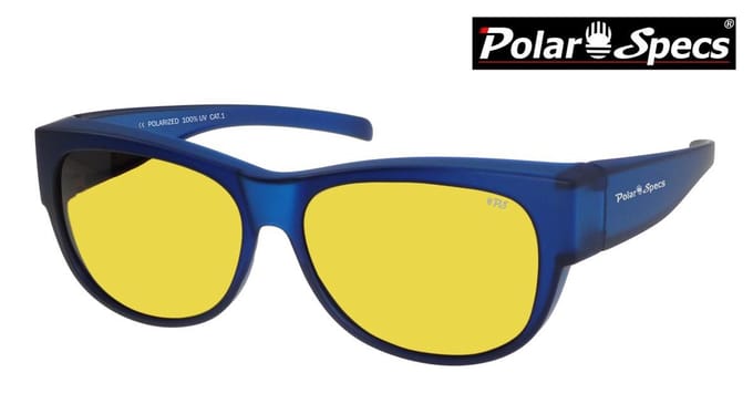 Polar Specs® Overzet Nachtbril PS5097 – Mat donker Blauw – Polarized Nightdriving Cat.1 – Medium – Unisex