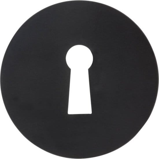 Impresso rozet SL, rond, verdekt ÃƒÆ’Ã‹Å“53 x 7 mm zwart