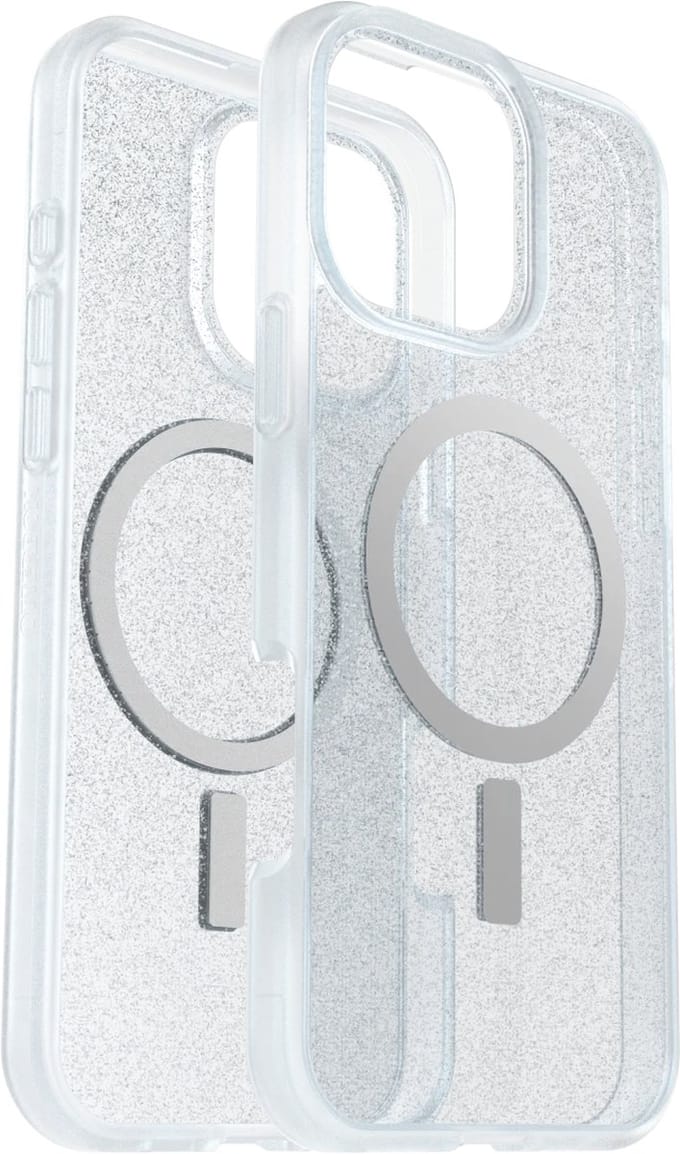 OtterBox Geschikt voor Apple iPhone 16 Pro Max - React - Geschikt voor Mag - Back Cover Hoesje - Transparant Glitter