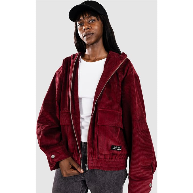 Blue Tomato Hooded Cord Bomber Jas rood