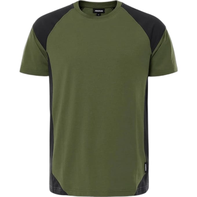 Fristads Heavy T-shirt 7046 GTM - Legergroen/zwart - M