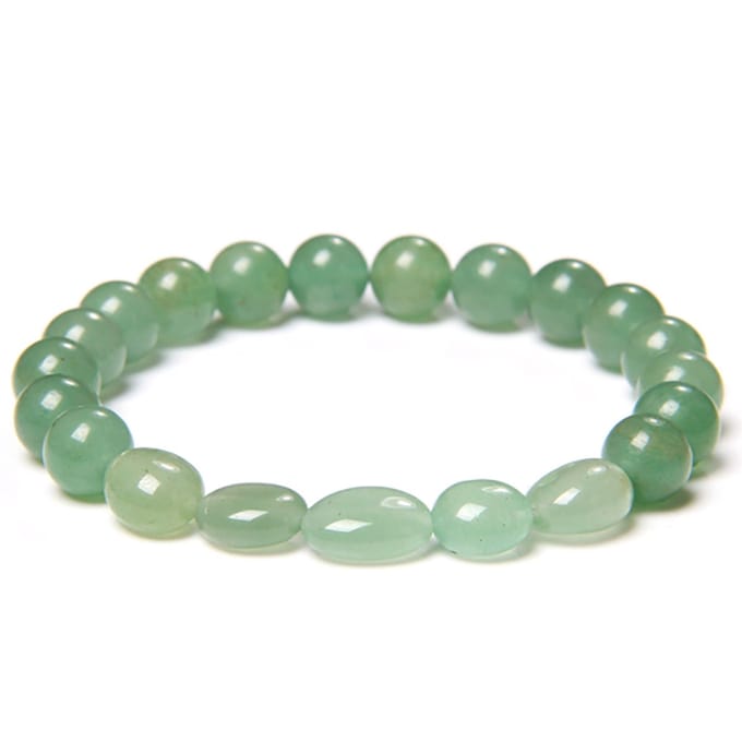 Marama - damesarmband Aventurine Stones - elastisch - 19-24 cm - edelsteen Aventurijn