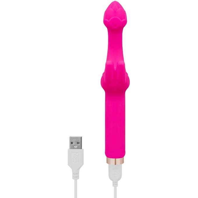 Rabbitvibrator van siliconen, 18,7 cm