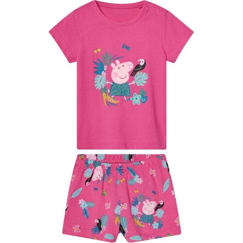 Lidl Korte kinder pyjama Peppa Pig (Roze, 86/92)