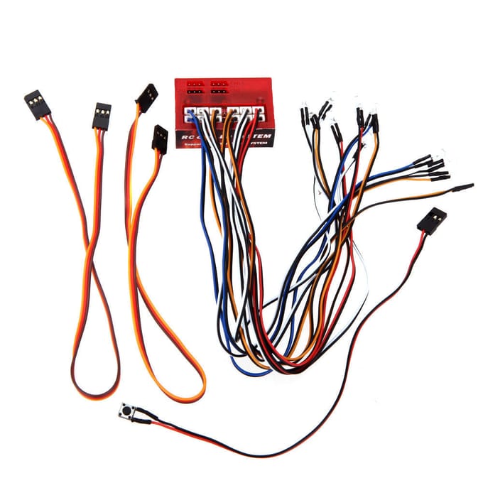 AX-003 Multifunctionele ultraheldere LED-lamp voor 1/10 1/8 modelauto veelkleurig