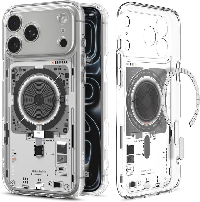 Spigen Geschikt voor Apple iPhone 17 Pro Max/18 Pro Max - Zero One Edition - Dura Clear Tech - Geschikt voor Mag - Back Cover Hoesje - Neo One