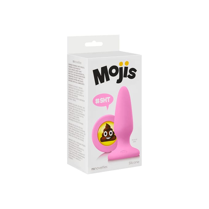 Moji's - SHT - Buttplug met Emoji - Medium - Roze