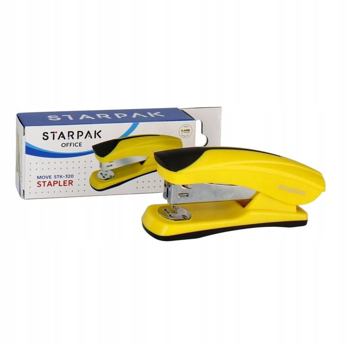 Starpak Bureau Nietmachine Geel 20 Vel Capaciteit 24/6 26/6