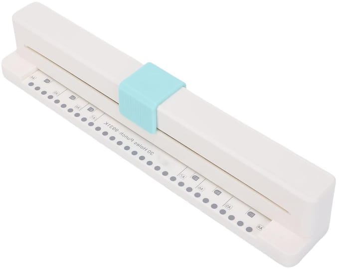 Handperforator 30 Gaten - Papierperforator Perforator - Papier Organiseren - Perforeert Tot 3 Vellen - A4 A5 A6 B5 B6