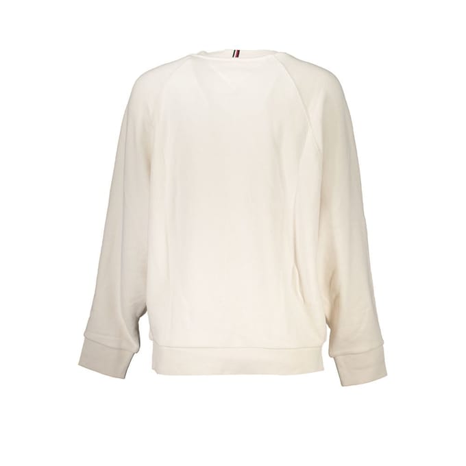 Tommy Hilfiger Beigekleurige Katoenen Dames Sweatshirt