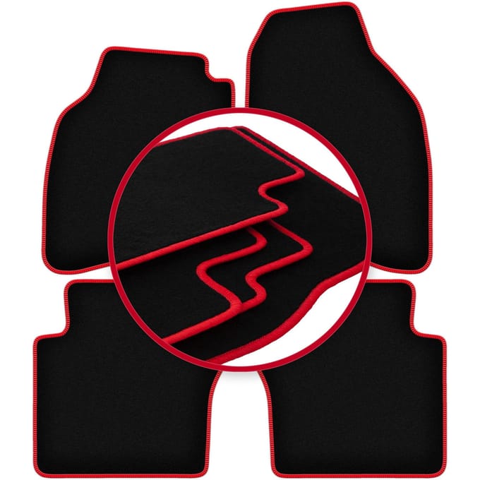 CARLUX-RED automatten voor: Honda Jazz II hatchback (2002-2008)