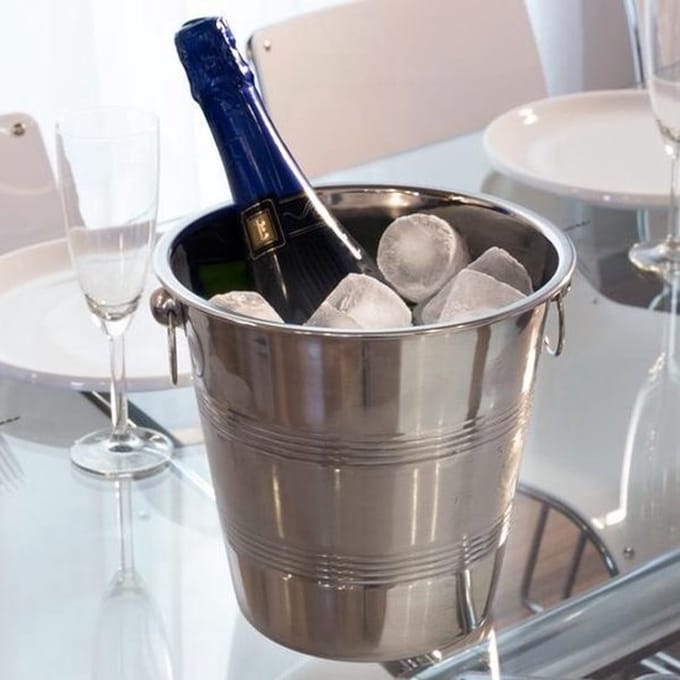Champagnekoeler 22Cm RVS