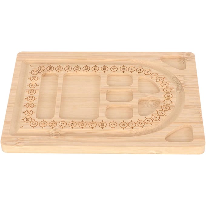 Kralenbord Duurzaam Exquis Bamboe Kralenontwerp Bord Multifunctioneel Kralenbakje voor Armband Sieraden Maken beige