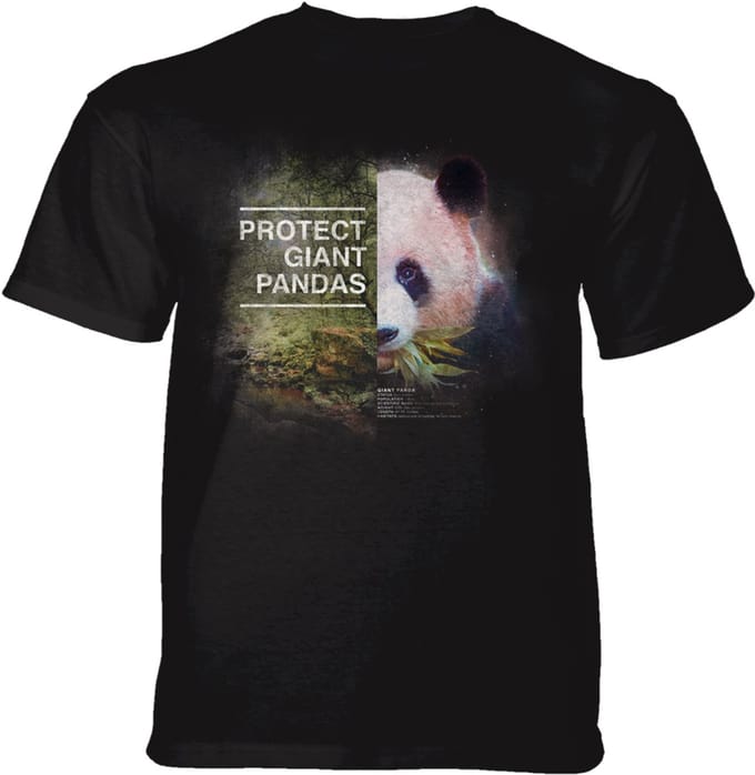 T-shirt Protect Giant Panda Black KIDS M