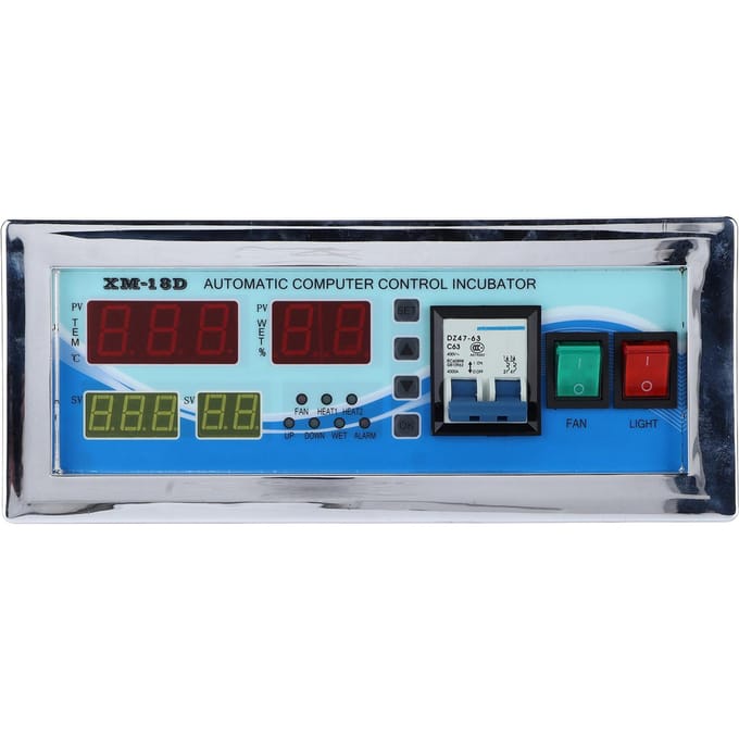 Eierbroedmachine Controller Automatische Uitbroedmachine Temperatuur- en Vochtigheidsthermostaat voor het Uitbroeden van Kip Eend220V blue