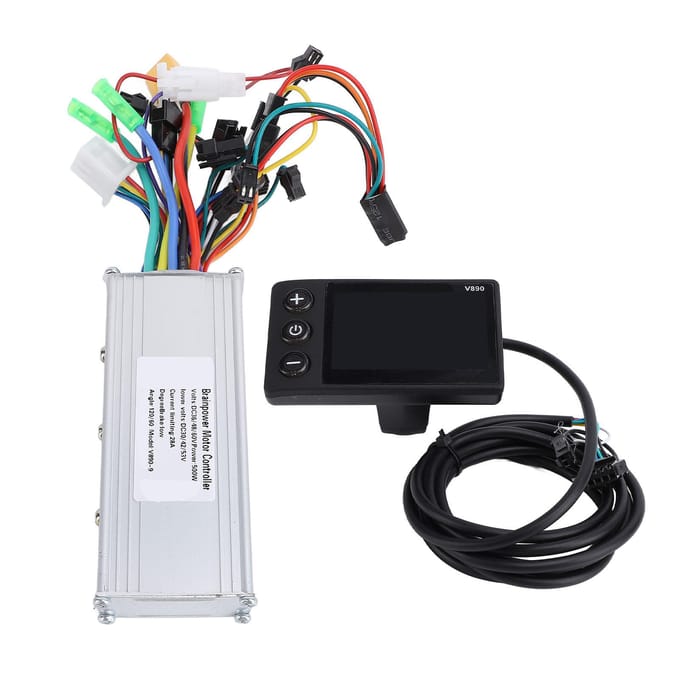 36V 48V 60V 500W 28A 9 Buizen Fiets Borstelloze Controller V890 Elektrische Fiets LCD Display Meter voor black