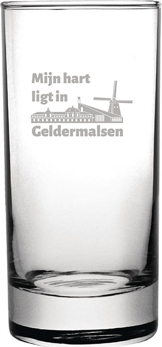 Gegraveerde longdrinkglas 28,5cl Geldermalsen