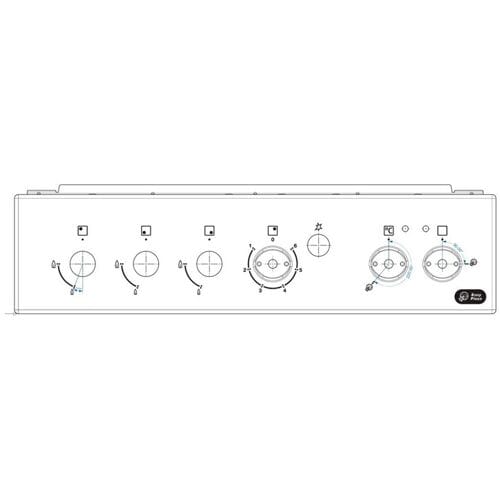 AEG controlepaneel, wit, 50cm,6K 140213335049
