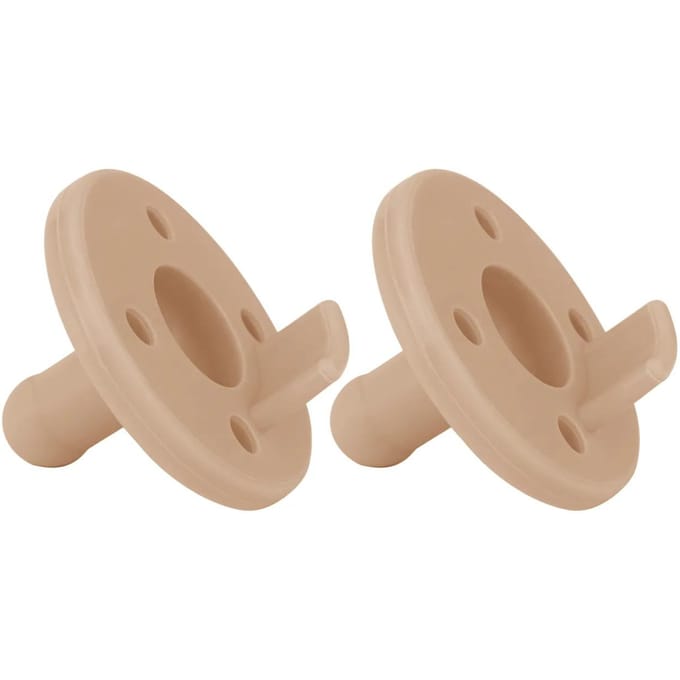 Sucette dynamique en silicone pour bébés 2 pièces. MinikOiOi Beige 0-24m