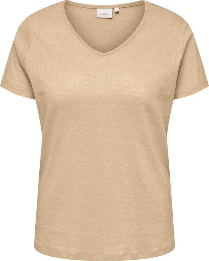 ONLY CARMAKOMA - CARMELODI SS V-NECK TOP JRS - Meisjes - Blouses