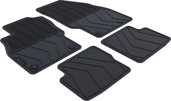 Rubber Automatten geschikt voor Opel Corsa E - Bouwjaar: 2014-2019 - Originele pasvorm - 4-delig