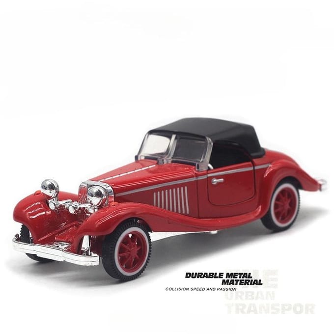 1: Modèle Voiture Classique Vintage en Alliage 32, Modèle Rigide 500K, Jouet Modèle à Ressort, Nouveau Modèle de Voiture