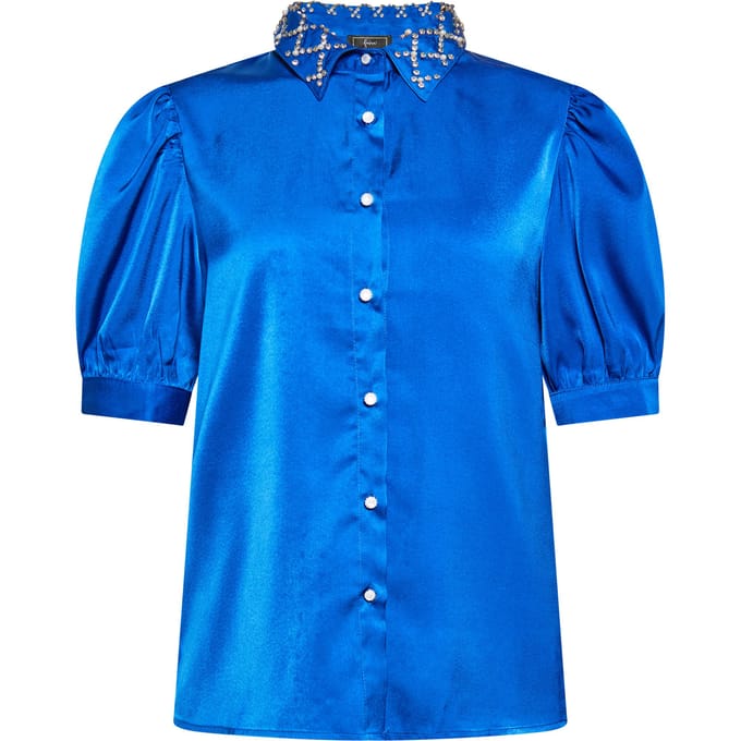 Faina overhemdblouse Dames KONING BLAUW
