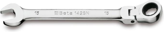 BETA Ringsleutel 24mm met Ratel & Draaikop - 142SN
